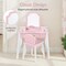 Best Choice Kids Wooden Pretend Play Vanity and Chair Set w/ Mirror – Little Girls Makeup Table with 3 Drawers